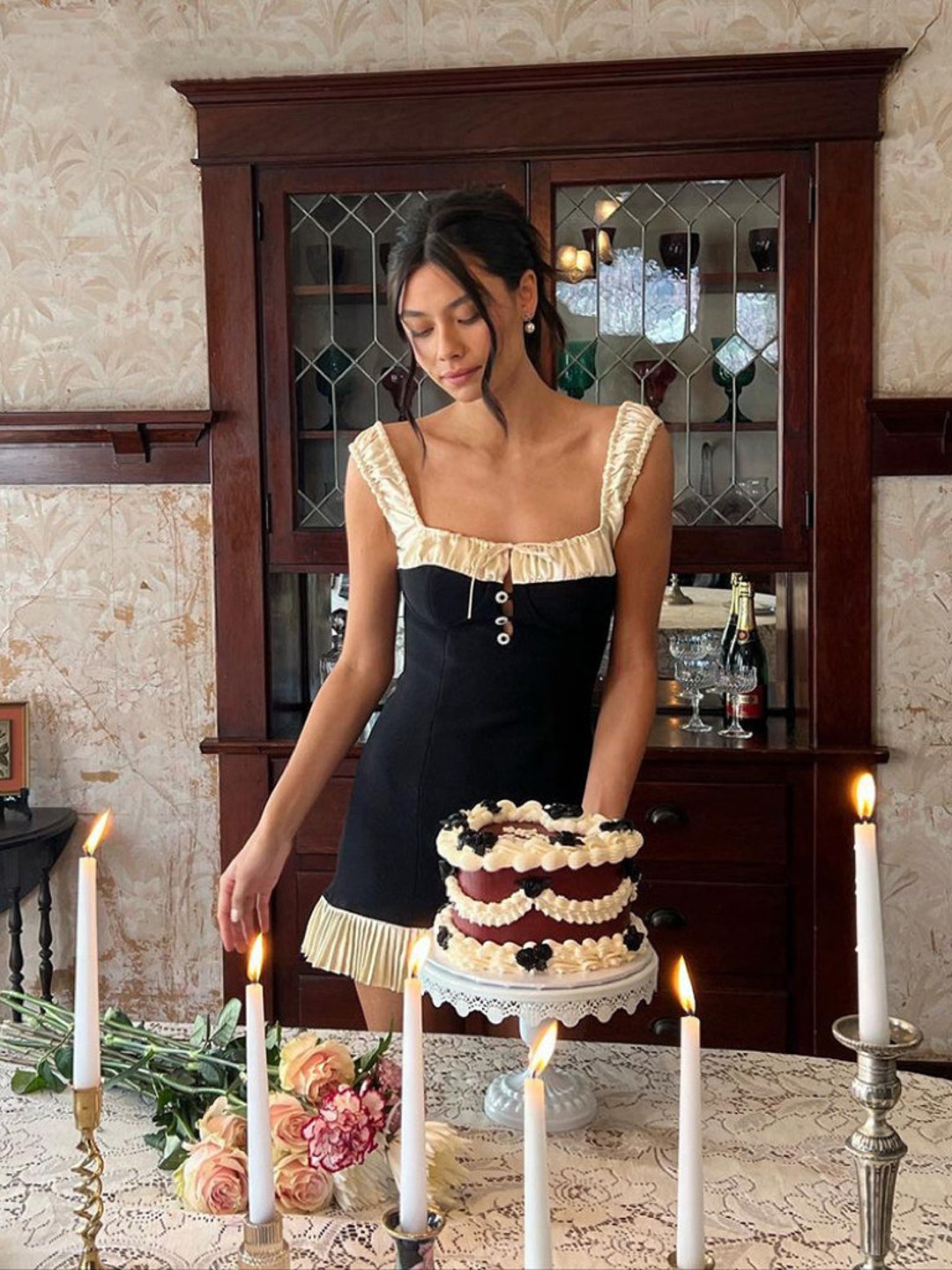 French Dress, Parisian Style, Cute Women Mini Dress, Short Dress ...