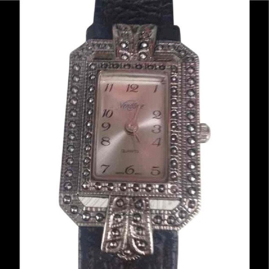 Vintage Art Deco Genuine Maracasite Square Face Watch - Etsy display picture 2
