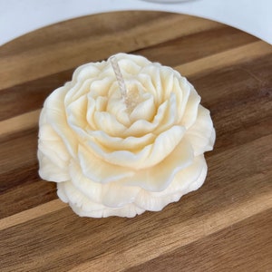 Peony Candle | Unscented Soy Candle | Modern Decorative | Gift | Flower Candle