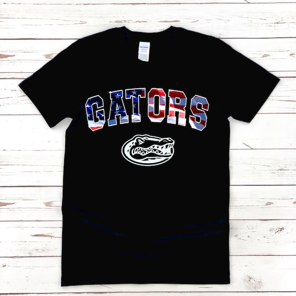 Florida Gator USA Flag T-shirt,  Florida Tee, Gator UF t-shirt , Graphic Tee, DTF