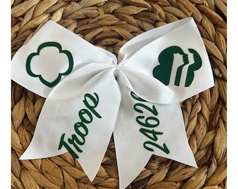 Troop bow, cookie stand swag, customize troop bow, cookie season, 2024 Cookie season