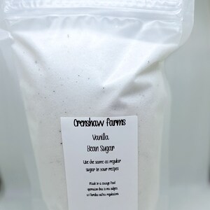 Vanilla Bean Sugar – 1 lb Bag | Handcrafted with Real Vanilla Beans | Gourmet Baking Sugar | Coffee & Tea Sweetener | Infused Sugar