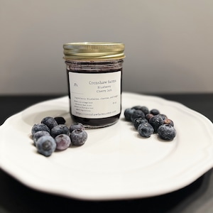 Blueberry Cherry Jam – Small Batch 8 oz | Handcrafted Farm Jam | All-Natural Fruit Spread | Summer Jam | Other Flavors Available