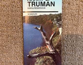1980’s Harry S. Truman Dam & Reservoir map