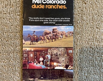 1981 Colorado dude ranches brochure