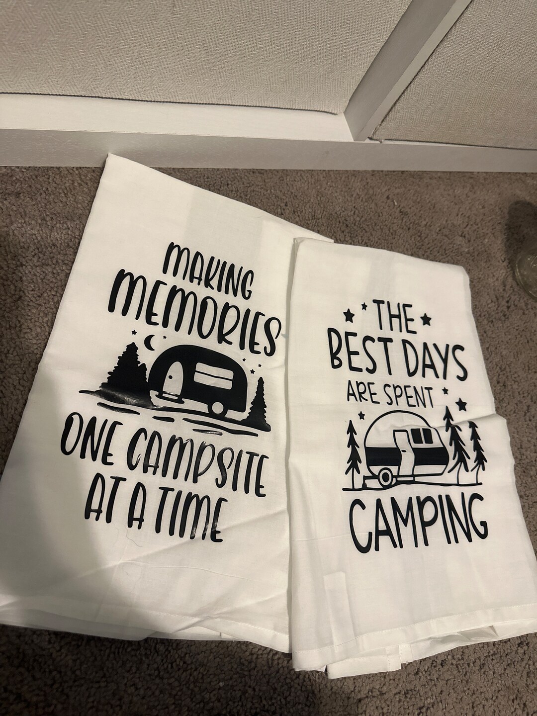 Camping Tea Towels Etsy