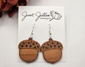 Acorn Earrings Digital File - SVG, Glowforge, xTool, laser file