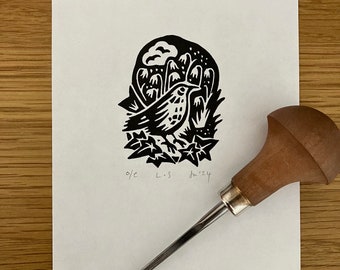 Grive musicienne (Mini print)