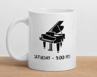 Tazza Piano Man: tazza da caffè in ceramica ispirata a Billy Joel