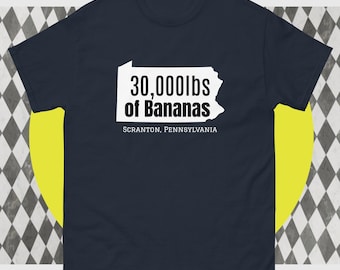 T-shirt Scranton da 30.000 libbre di banane (ispirata alla canzone di Harry Chapin)