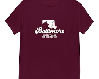 T-shirt con testo di "Hungry Heart" di Baltimore – Maglietta rock classica ispirata a Bruce Springsteen