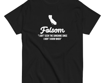 Maglietta Folsom ispirata alla canzone Folsom Prison Blues di Johnny Cash