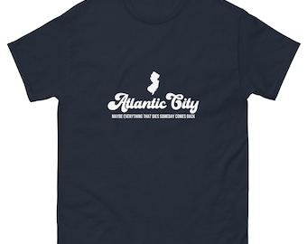 Maglietta Atlantic City – Maglietta con testo dell'album Nebraska di Bruce Springsteen