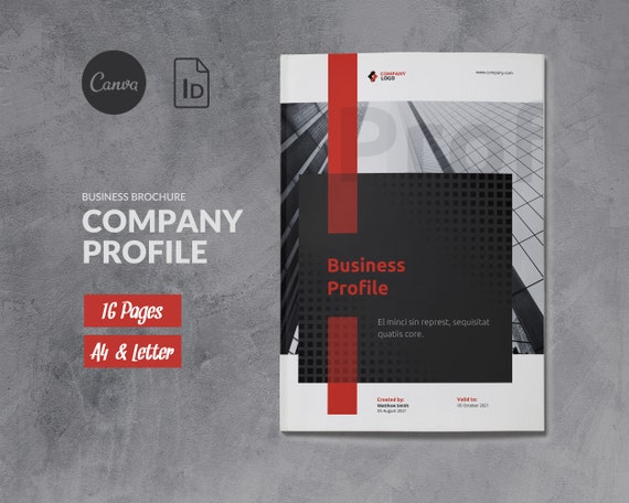 Company Profile Brochure Template, Canva Business Brochure, Corporate Brochure, Business Profile Canva, Company Presentation Pitch Startup