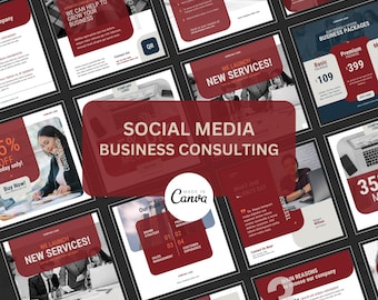 Folleto de consultoría empresarial en redes sociales, publicación de Instagram, plantilla de consultor empresarial Canva, desarrollo empresarial de Instagram, coach empresarial