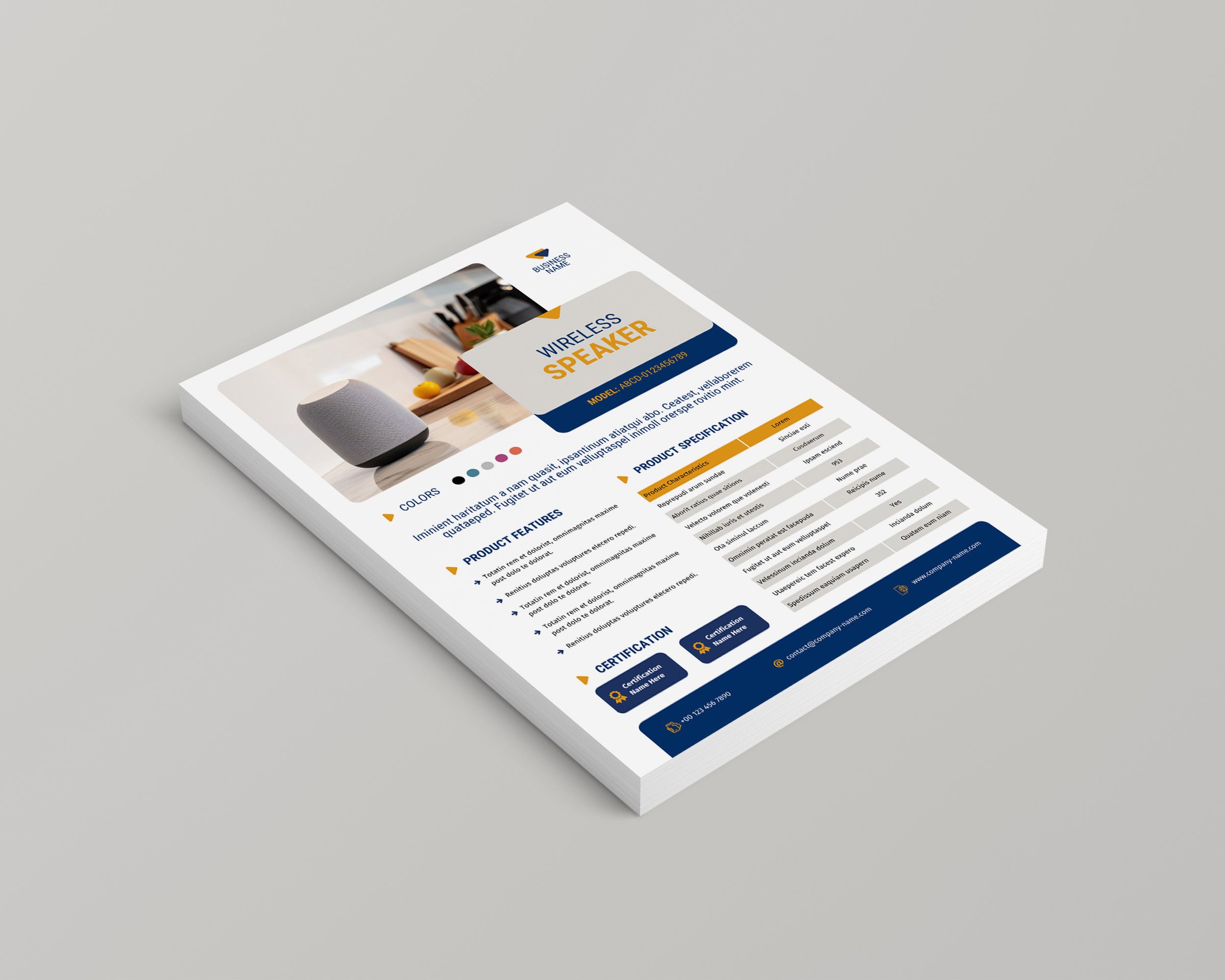 PRODUCT SPECIFICATION SHEET TEMPLATE WORD visual data 5