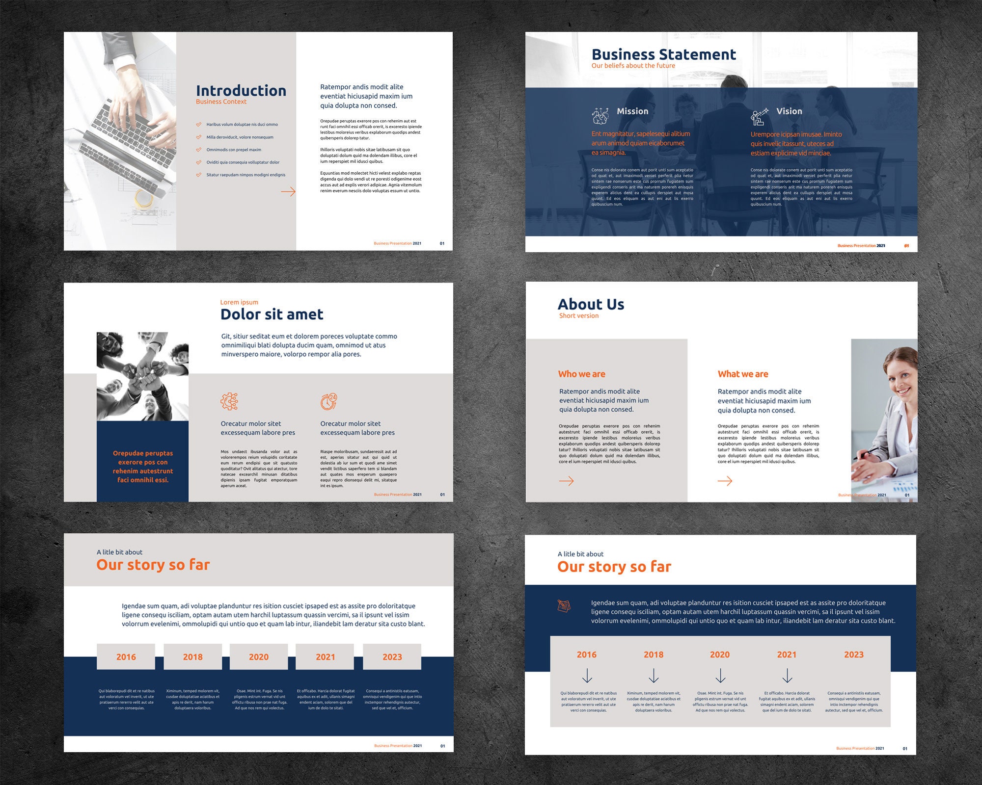 Business Profile Presentation Canva Template | Pitch Slidedeck Template ...