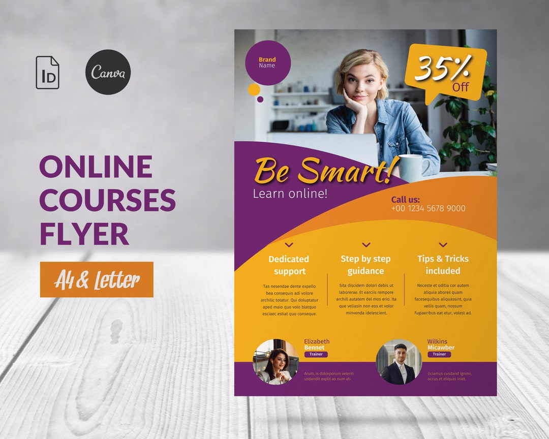 Event Course Launch Flyer Template, Flyer Course Creator Canva, Promo ...