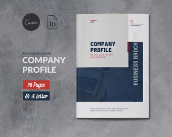 Company Profile Brochure Template, Canva Business Brochure, Corporate Brochure, Business Profile Canva, Company Presentation Pitch Startup