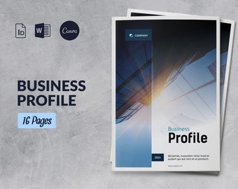 Business Profile Brochure Template,  Canva Company Profile, Business Brochure Word, Corporate Brochure, Creative Company Pitch Startup