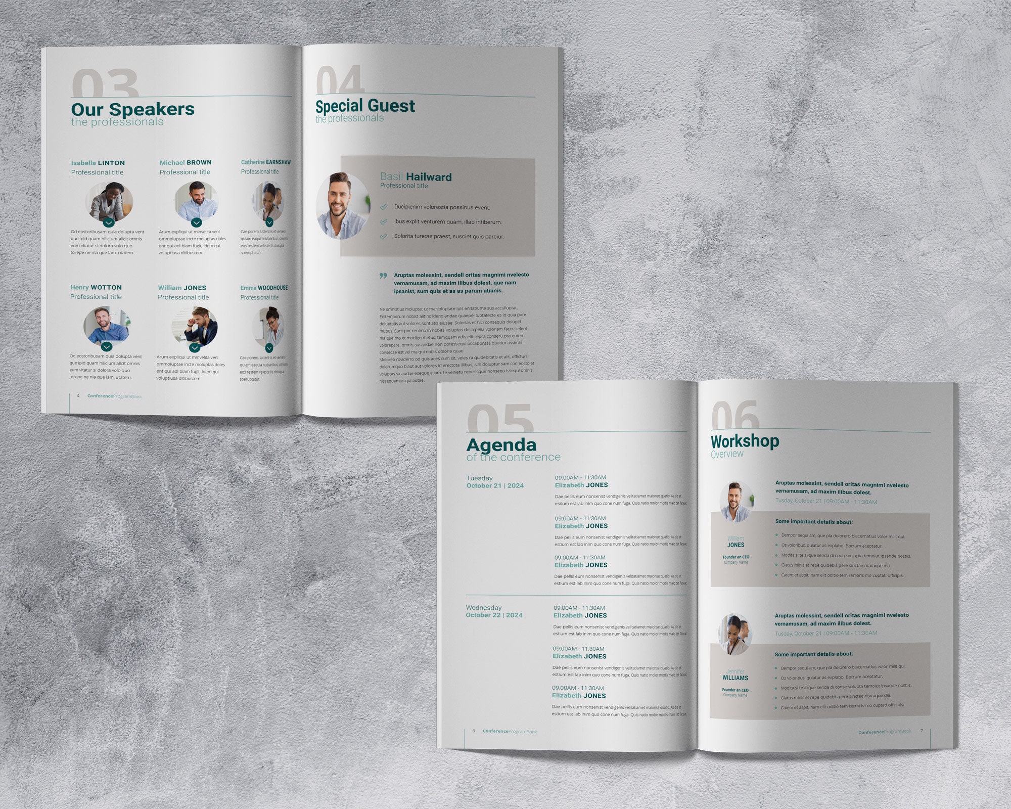 Conference Agenda Canva Template, Event Meeting Program, Meeting Agenda ...