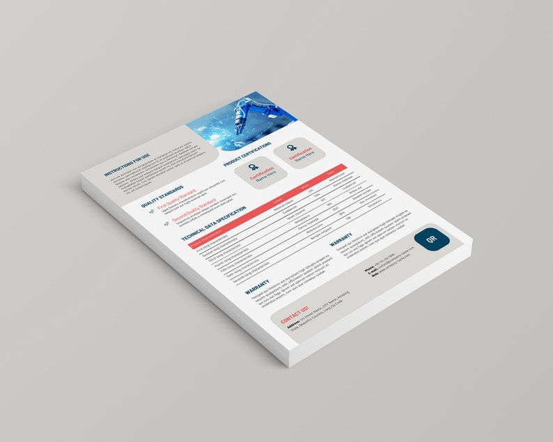 Product Sheet Template Canva Flyer, Product Template Marketing Sheet ...