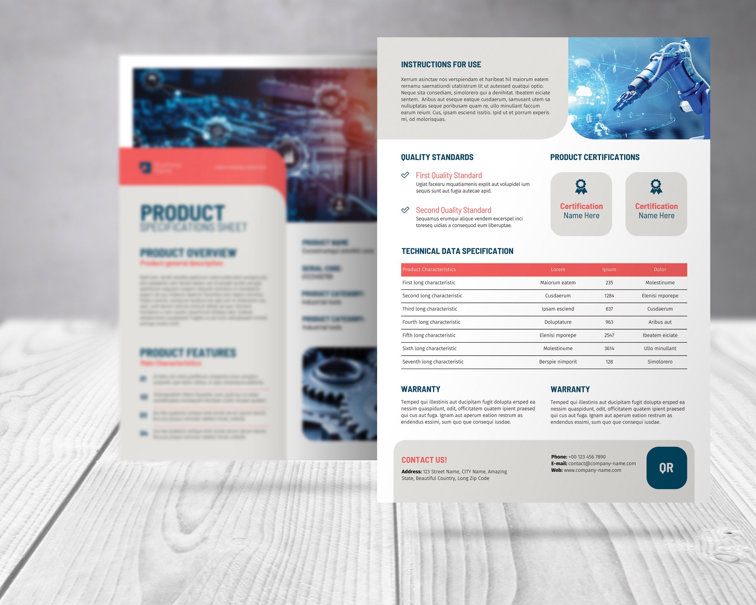 Product Sheet Template Canva Flyer, Product Template Marketing Sheet ...