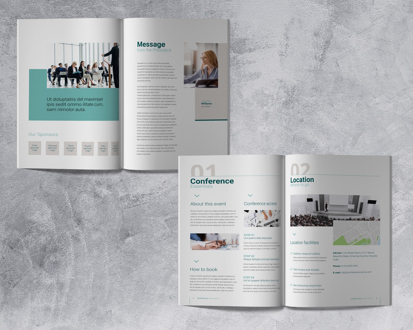 Conference Agenda Canva Template, Event Meeting Program, Meeting Agenda ...