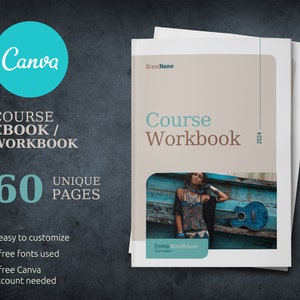 Coaching Workbook Template Canva, Magazine Ebook Template Canva Course Creator, Digital Workbook Brochure Online Course Business Coach