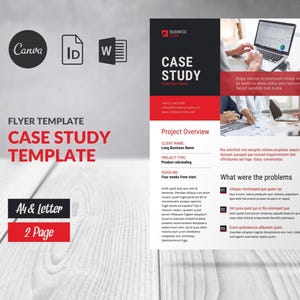 Company Case Study Template Canva, Project Report Brief, Canva Design Case Study, Brochure Template Word Client Proposal, Business Template
