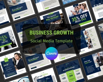 Folleto de consultoría empresarial en redes sociales, publicación de Instagram, plantilla de consultor empresarial Canva, desarrollo empresarial de Instagram, coach empresarial