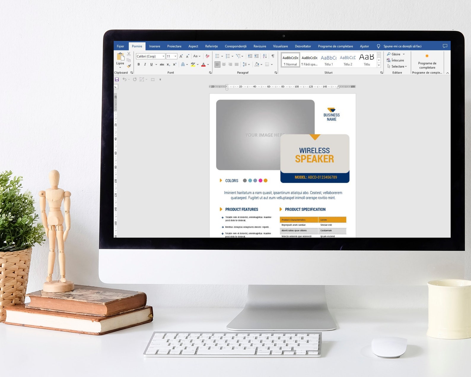 PRODUCT SPECIFICATION SHEET TEMPLATE WORD visual data 7