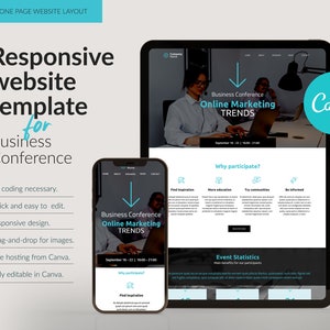 Canva Website for Business Conference