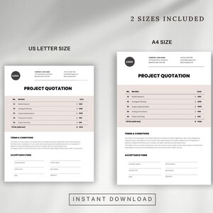 Minimal Proposal Word, Project Plan Canva, Simple Proposal, Quotation ...