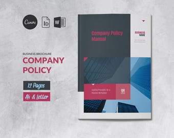 Company Policy New Employee Onboarding Guide, Template Canva Editable Word, New Hire Welcome Packet Employee Onboard, Training Manual HR