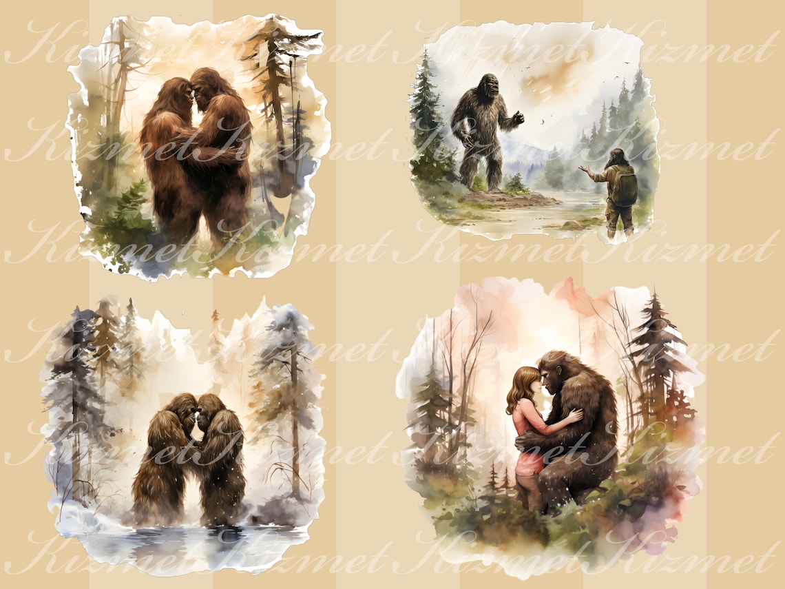 Custom Bigfoot Cutting Board Unique Gift For Camping Couple Custom