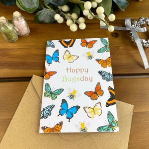Australian Insects Card, Aussie Bugs Card, Birthday Card, Congratulation Card, G'day Card, Australian Card, Cute Card, Handmade