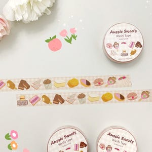 Cinta washi de dulces australianos, cinta de enmascarar de postres australianos