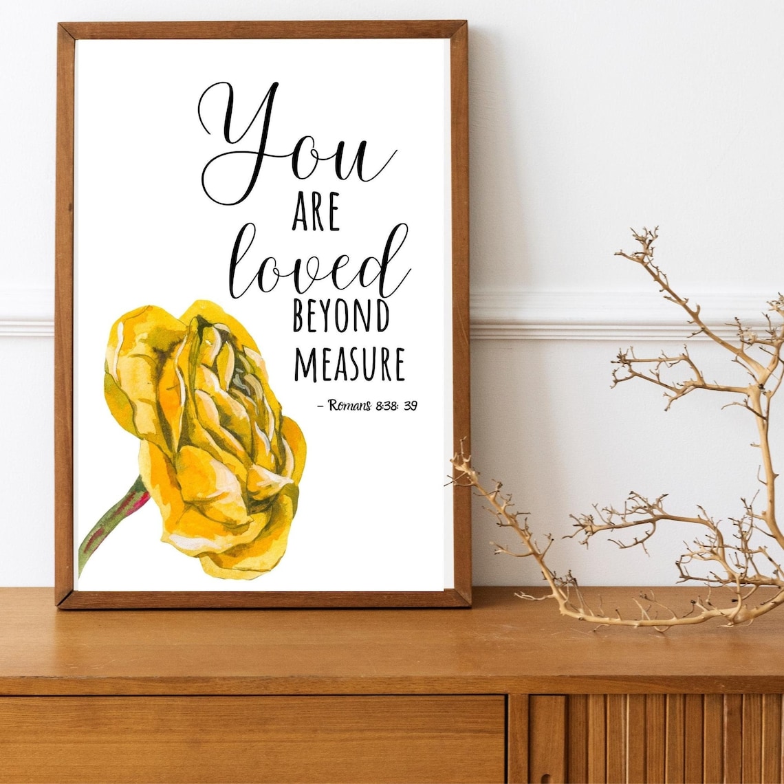 You Are Loved Bible Verse Print Modern Scripture Printable - Etsy
