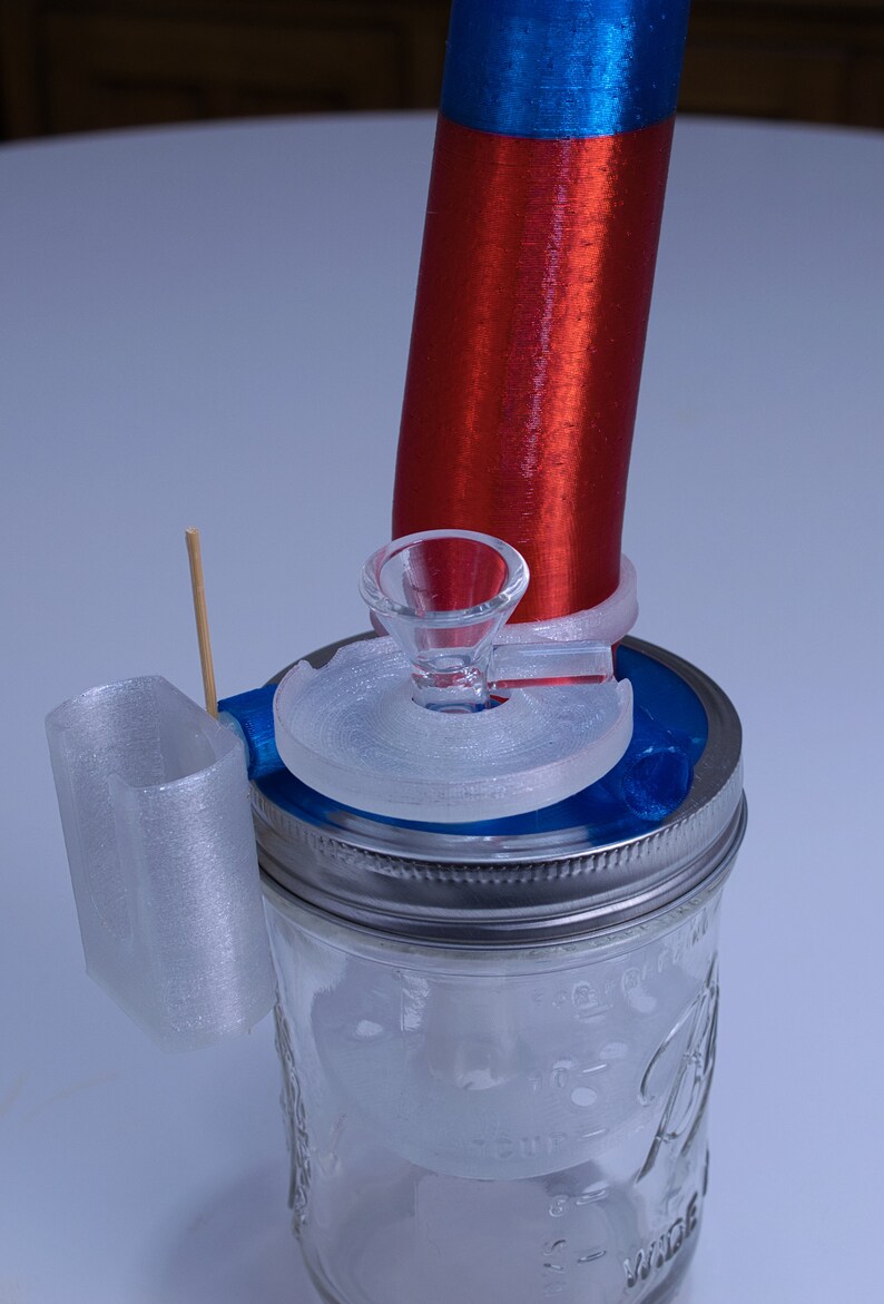 Water Pipe Bong Jar Bong 3D Printed 3D Model Download Etsy