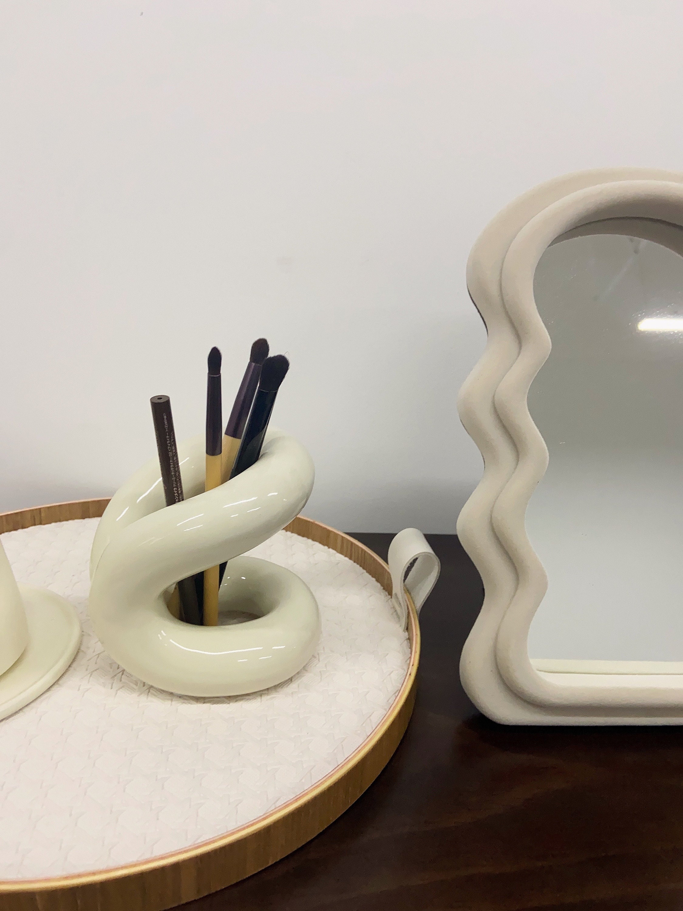 Ceramic Makeup Brush Holder Make up Tools Desk Accessory Etsy