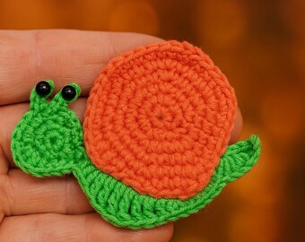 Virkade snigelhårspännen mönster PDF engelska_US, söta snigelhårspännen virkmönster, amigurumi håraccessoarer, hårspänne handledning DIY