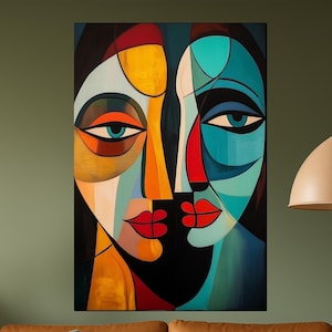 Modern Tempered Glass Wall Art - Stained Glass Style Print - Large Glass Wall Decor - Glass Printing Artwork - Inspired Wall Hanging