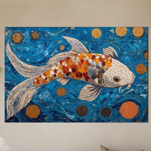 Fish Tempered Glass Wall Art - Fish Glass Print for Home or Office -Modern Animal Wall Decor - High Quality Glass Printing for Living Room