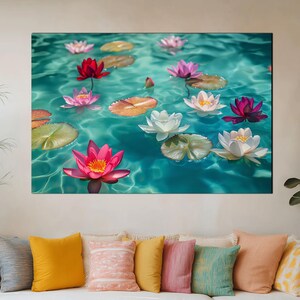 Modern Tempered Glass Wall Art - Minimalist Photo Print on Glass for Home Decor - Unique Gift Idea - Flower Art - Wall Hanging - Home Decor
