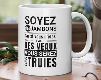 Be Hams Mug Kaamelott Humor, father gift idea, humor coffee cup gift, humor mug, father's day gifts