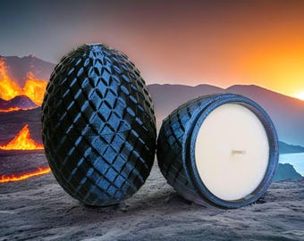 Fragranced Dragonegg Candle - Luminous Scales - Scent type: Deep Savage