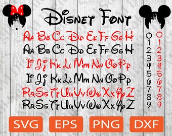 Disneylan Schrift SVG, Minni Schrift SVG, Maus Schrift T-Shirt SVG, Geburtstag T-Shirt SVG, Mickeyy Gliederung SVG, Shirt SVG,