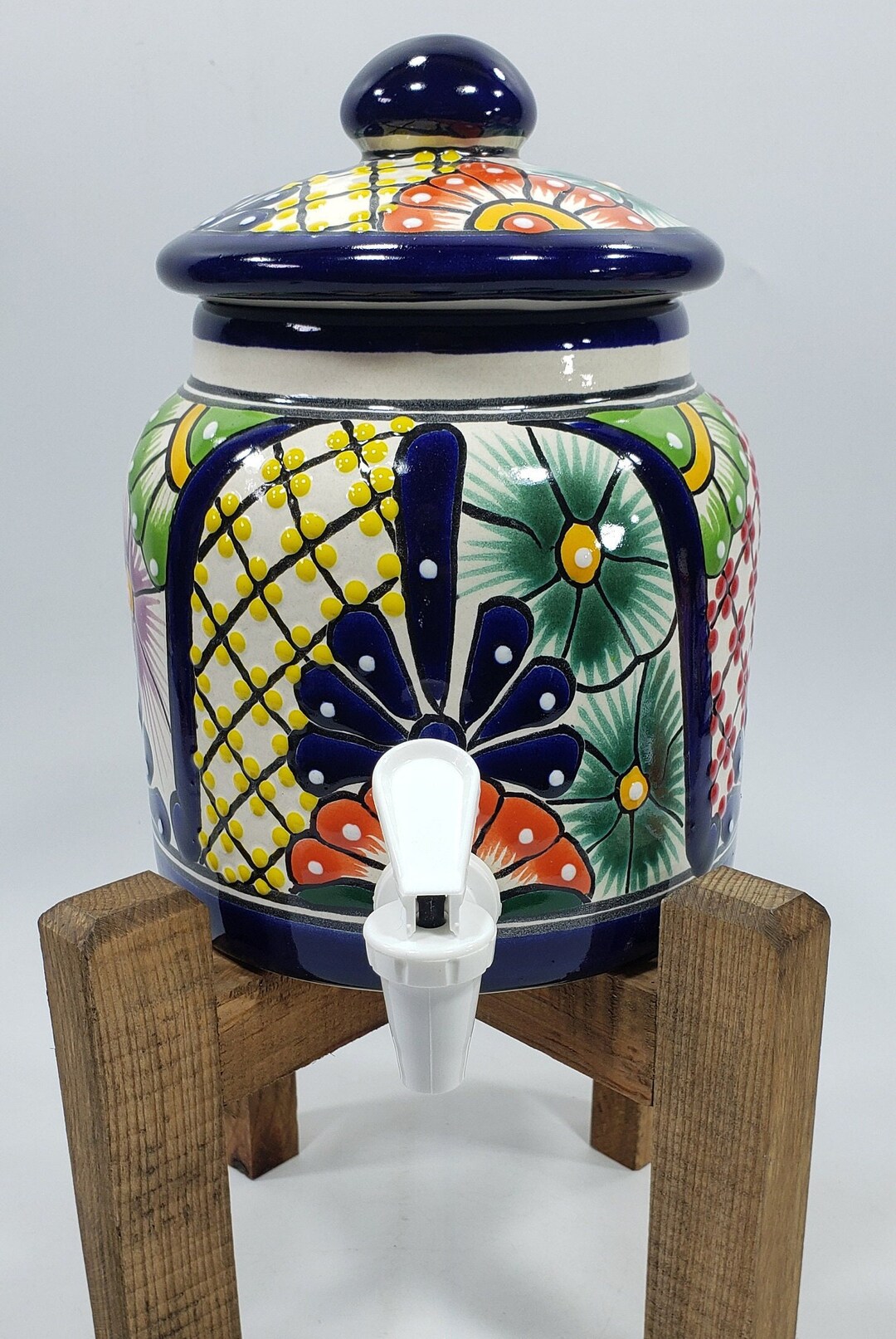 Small Ceramic Water Dispenser crock Spigot and Stand Base Etsy