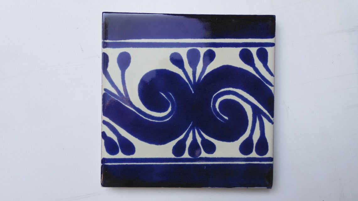 Hand Painted Mexican Tile Mural Backsplash Kitchen Home Etsy